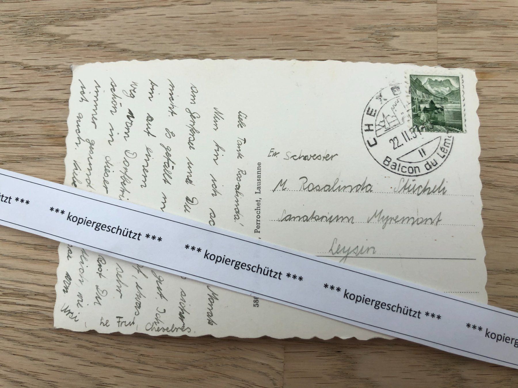 Cartes postales: Chexbres Lavaux alt 1951 AK – D'occasion à Hefenhofen par Bierinder 1