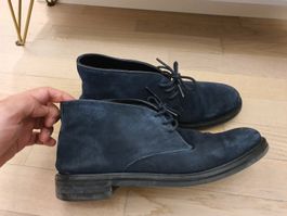 TED Baker Blue Suede Chukka Boots, mens Size 43,