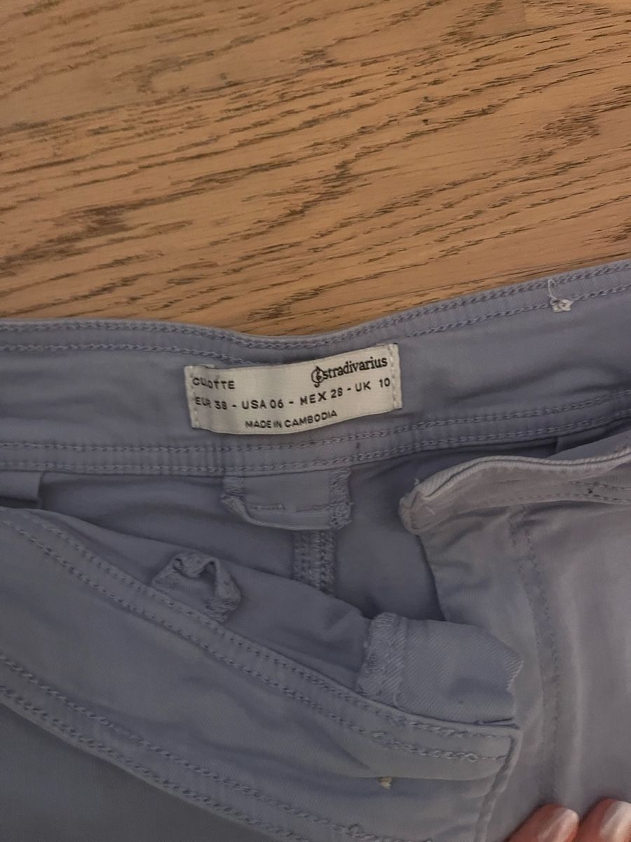Stradivarius Jeans: Stradivarius Culottes, Size 38, Light Blue, Summer Style – Usato da Zürich venduto da ros_n8lm 3