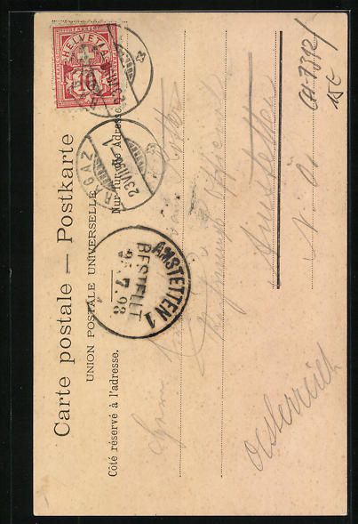Cartoline postali: Bad Pfäffers, Strassenpartie mit Kapell – Usato da Berlin venduto da bartko-reher 1