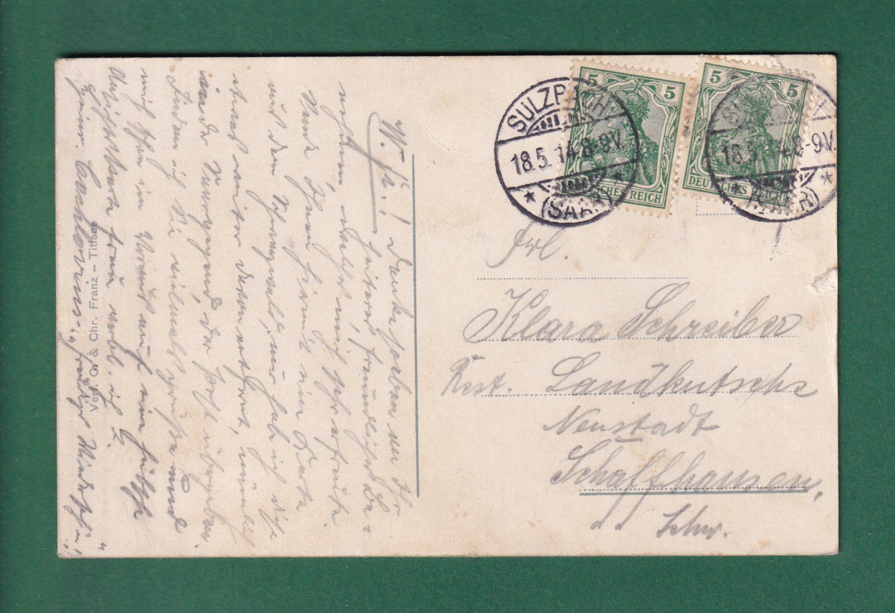 Cartoline postali: TITISEE - 1914 // Eckbug // – Usato da Pully venduto da nicecards-shop 1