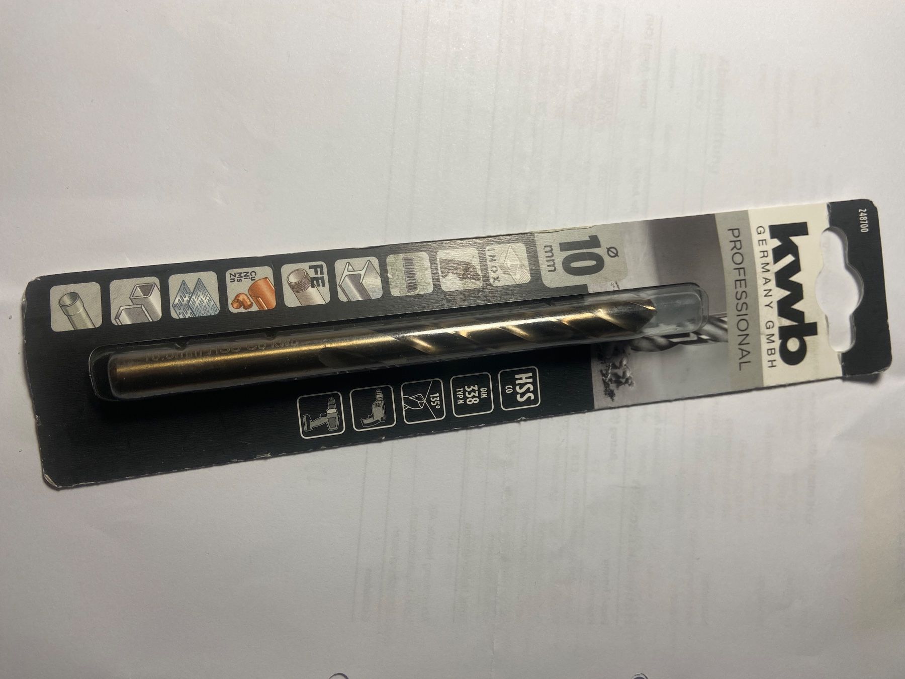 Würth Alle Werkzeuge: kwb COBALT Spiralbohrer 10.0 mm – Neu und originalverpackt aus Hittnau von Oracel 1