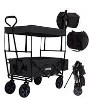 AREBOS Eco Bollerwagen mit Dach | Handwagen Transportkarre