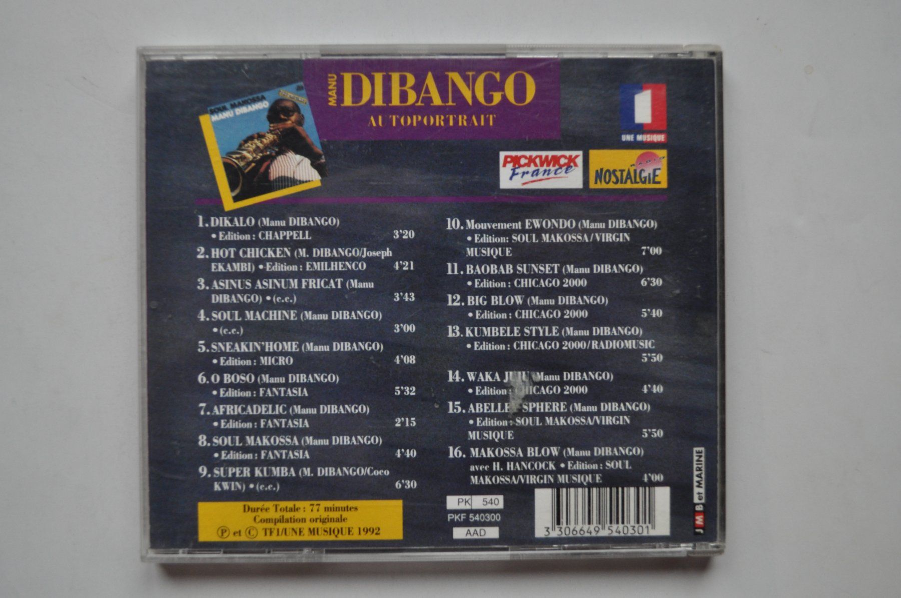 CDs: Manu Dibango - Autoportrait – Gebraucht aus Marin-Epagnier von Vinil68 1