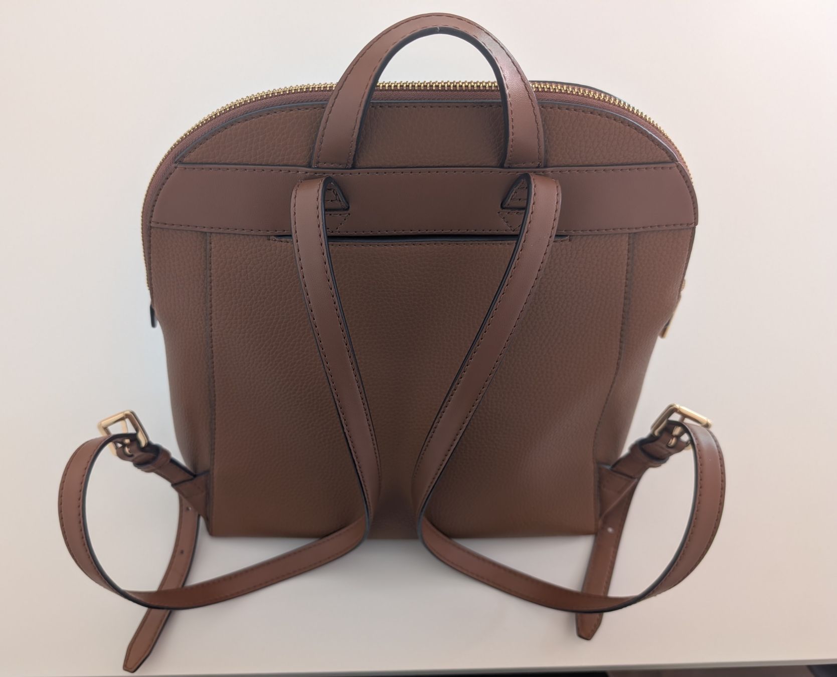 Michael Kors Rucksäcke: Michael Kors Rhea Rucksack, Leder, Cognac – Gebraucht aus Wettswil von tke_xt9q 2
