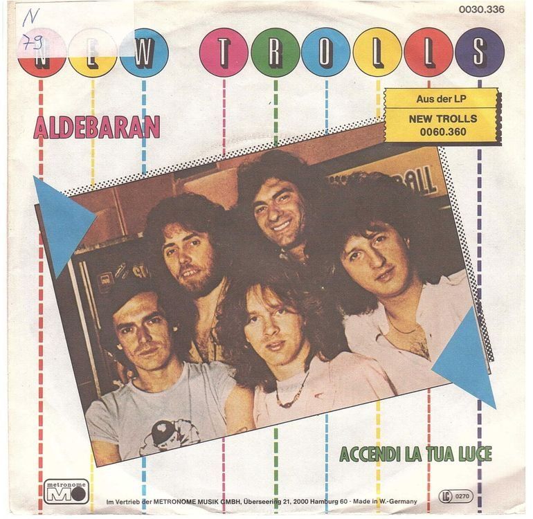 Dischi in vinile: New Trolls  --  Aldebaran  Single7 – Usato da Oberwil (Dägerlen) venduto da thespecials