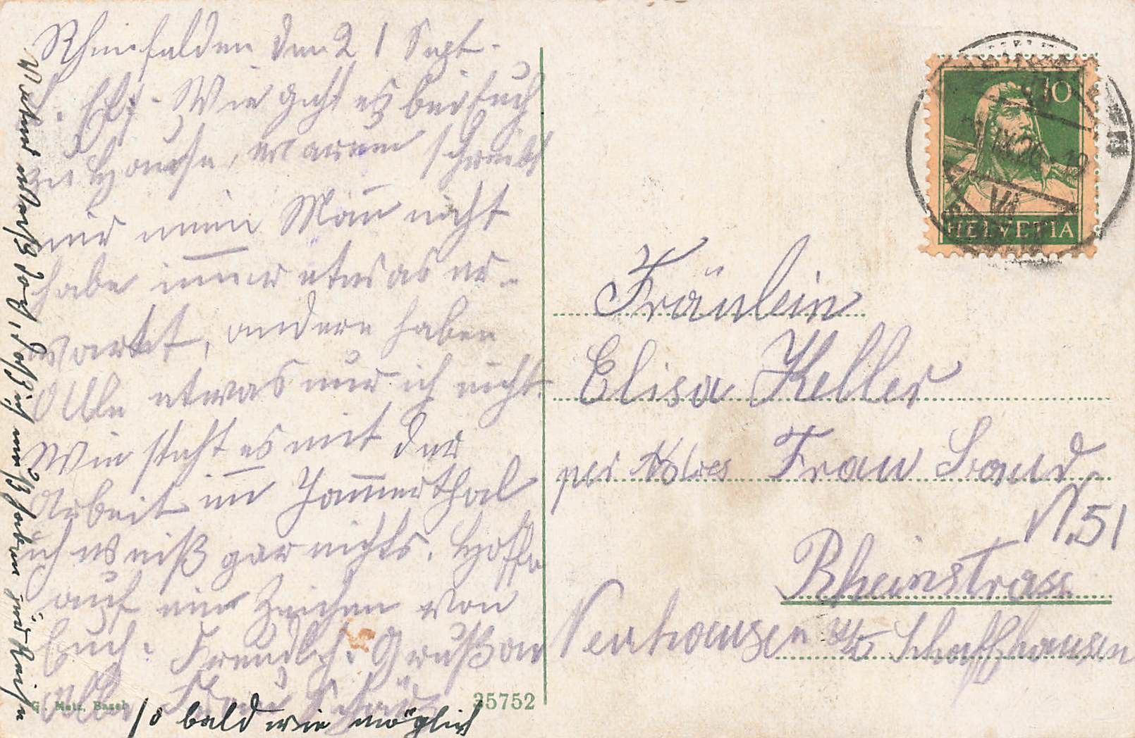 Cartoline postali: Rheinfelden Sanatorium – Usato da Biasca venduto da Blenio71 1