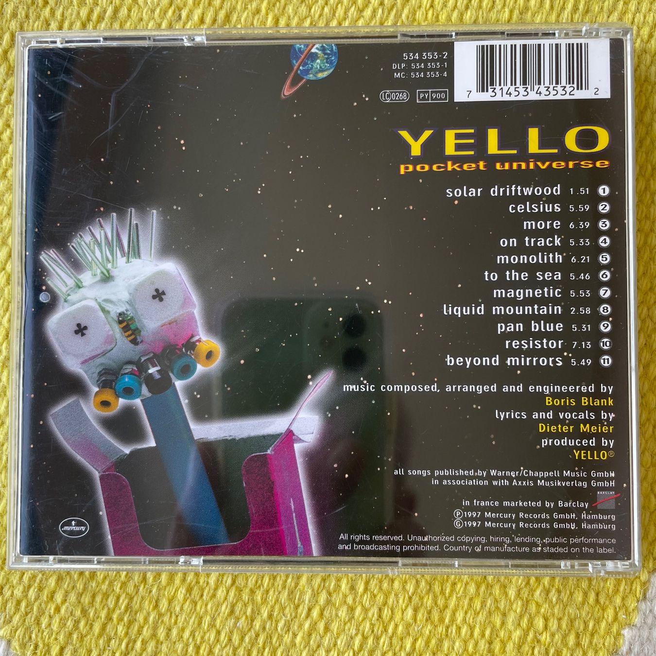 CD: YELLO-POCKET UNIVERSE – Usato da Rorschacherberg venduto da CD-Roli 1