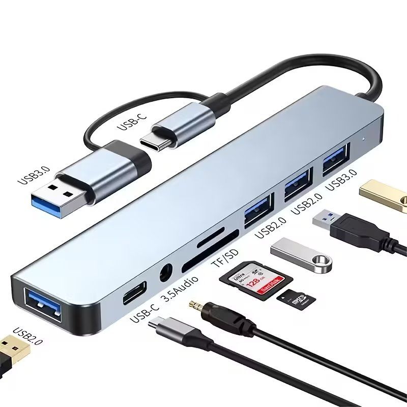 Docking station: USB & Type-C Port 8-in-1, Multi-Functional Docking Station – Nuovo e nell'imballaggio originale da Amden venduto da muben_ge98 1