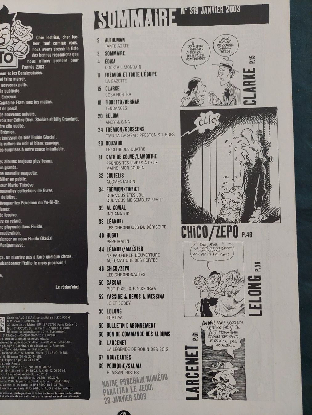 Comics: Fluide Glacial No 319 Janvier 2003 TBE – Gebraucht aus Genève von Blu_BD 2