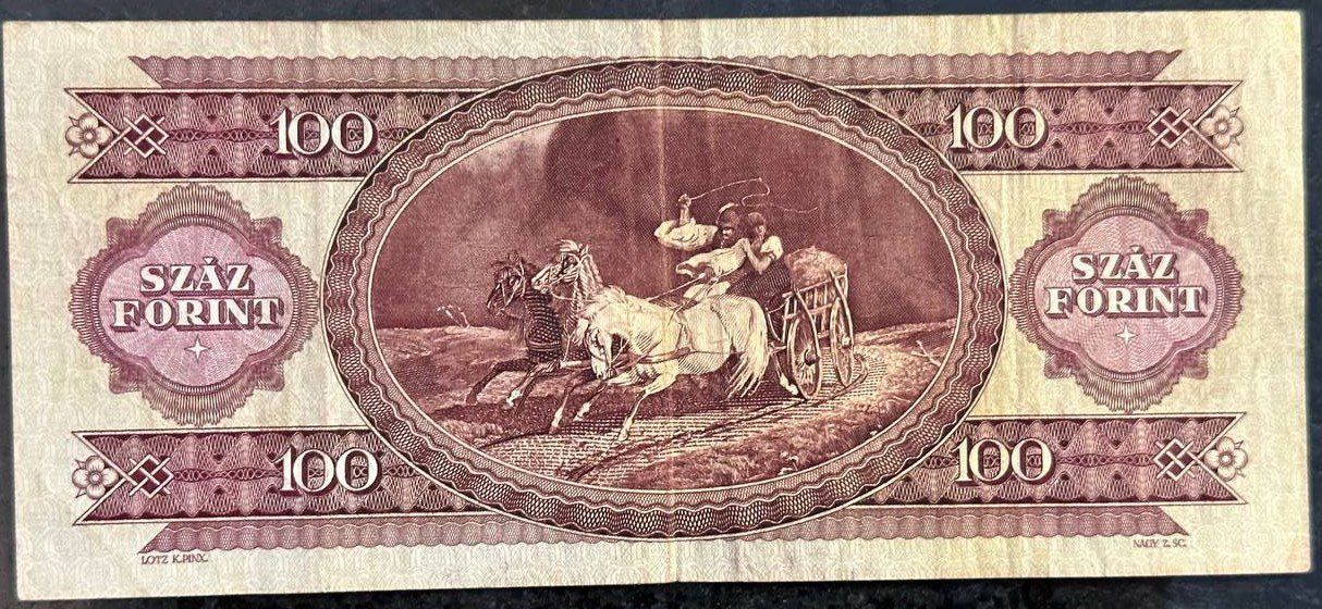 Banconote: Ungarische 100 Forint Banknote, 1992 – Usato da Beringen venduto da Mantafisch1 1