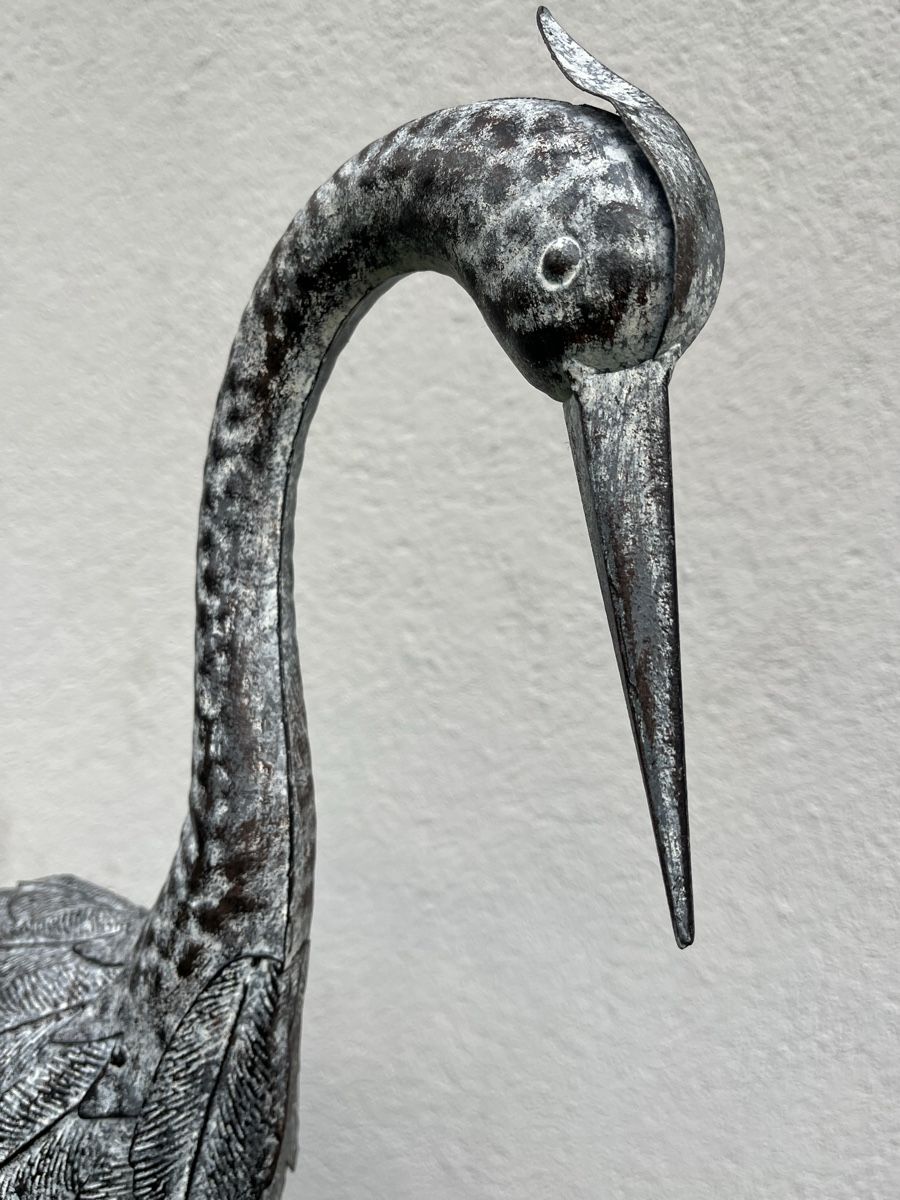 Statuette: Gartendeko Reiher, Vogel aus Eisen, Metall – Nuovo (secondo la descrizione) da Sax venduto da _Kornblume_ 2
