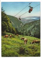 Weissenstein (SO) Bergbahn - Sessellift - Blick auf Seeland