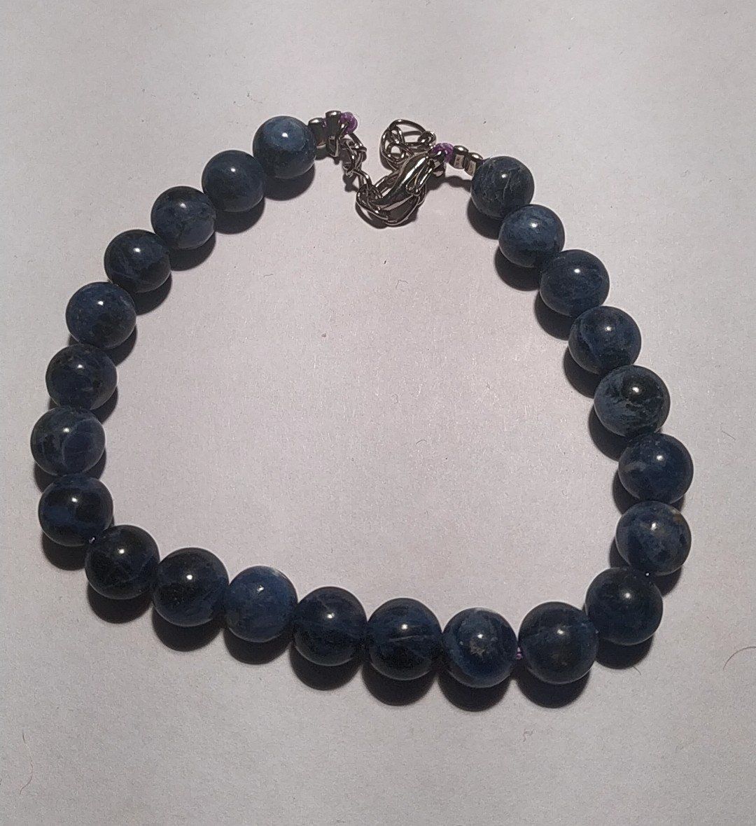 Bracciali & Braccialetti: Armkette Sodalith Perlen 20cm – Nuovo e nell'imballaggio originale da Münchenbuchsee venduto da Daniel0133