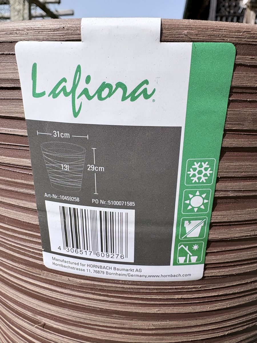 Vasi per fiori: Lafiora Pflanzentöpfe, Gartentöpfe Ø 31cm, Braun – Nuovo (secondo la descrizione) da Eschikofen venduto da Willi6 1