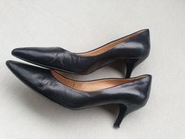 PUMPS ECHT LEDER EMPORION 36 SCHWARZ MADE IN ITALY SCHUHE