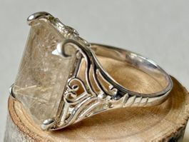 Rutilquarz Ring Silber 925, Gr. 60, (I31)