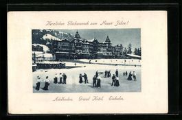 Adelboden, Neujahrsgrüsse vom Grand Hot