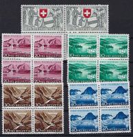 Pro Patria 1952 Viererblocks postfrisch  9336