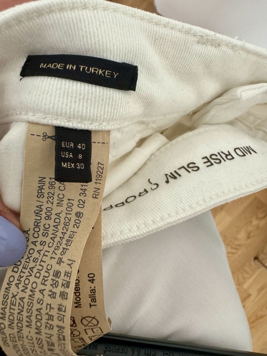 Massimo Dutti Jeans: MASSIMO DUTTI white trousers – Usato da Zürich venduto da pulapula 3