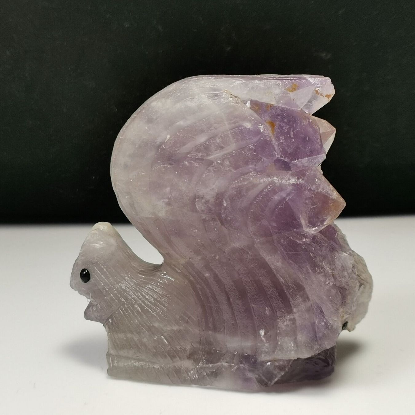 Mineralien & Heilsteine: Lila Eichhörnchen Statue Amethyst Stein Ecureuil Améthyste – Neu (gemäss Beschreibung) aus Prilly von ilyria73 3