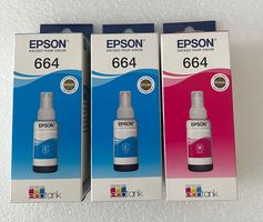EPSON 664 - TINTE  (1 x Magenta, 2 x Cyan)