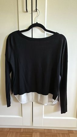 Schwarzer Pulli von Only mit Schleife, gr. s