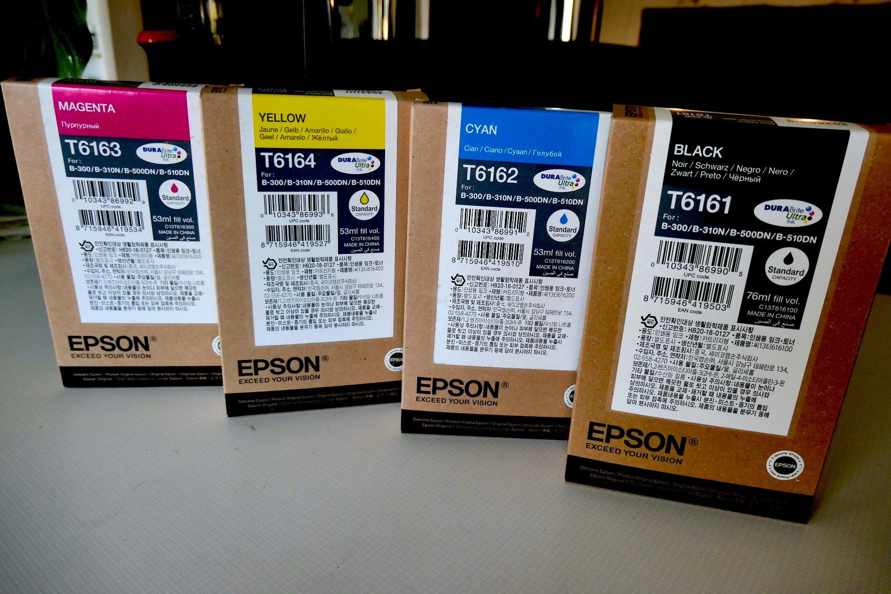 Epson Cartucce per stampanti & toner: Cartouches d'encre EPSON – Nuovo e nell'imballaggio originale da Sorens venduto da noegreco