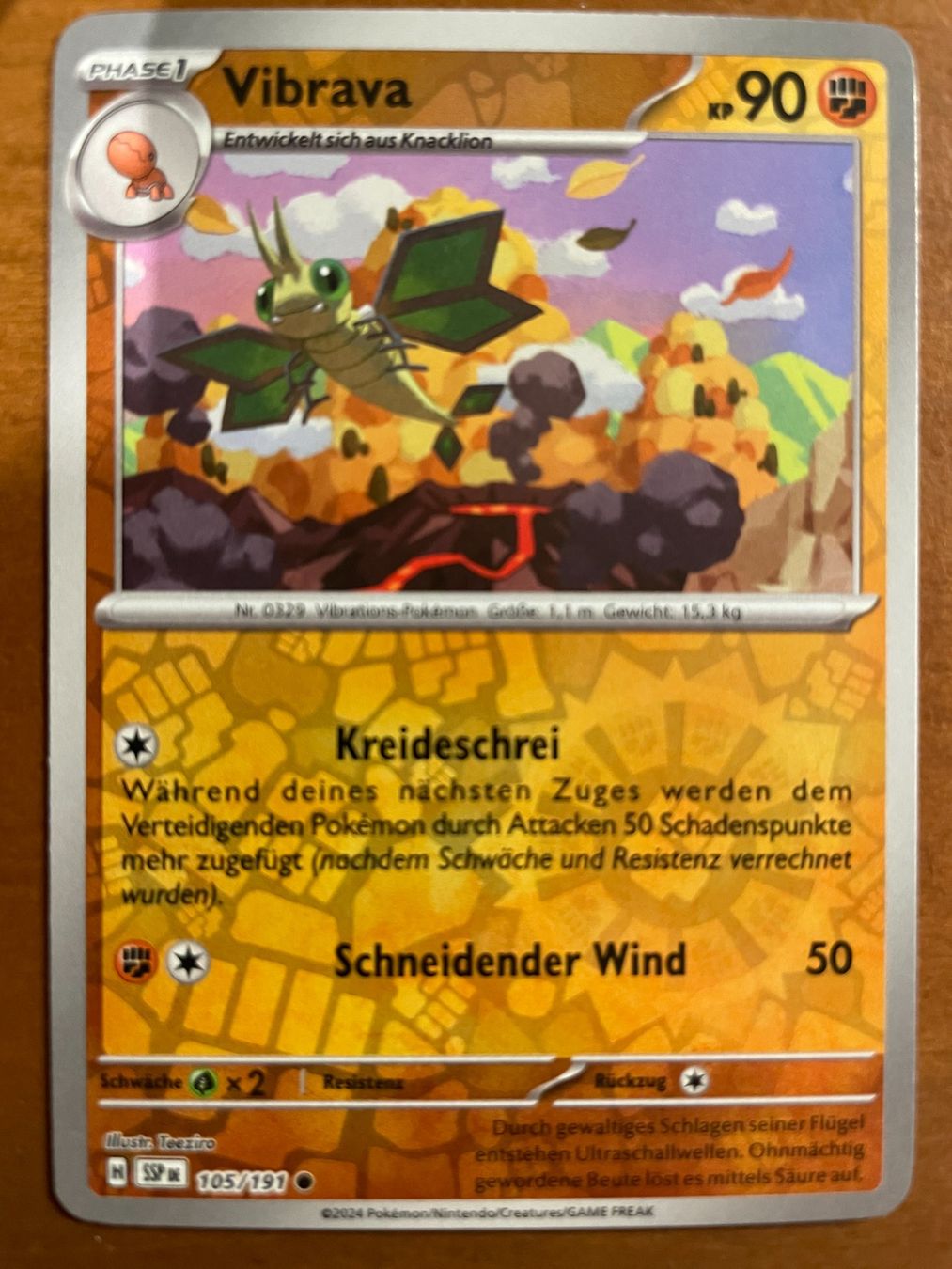 Pokémon Carte collezionabili: Pokemon Vibrava Reverse (Versand gratis) – Nuovo (secondo la descrizione) da Chur venduto da Angerson