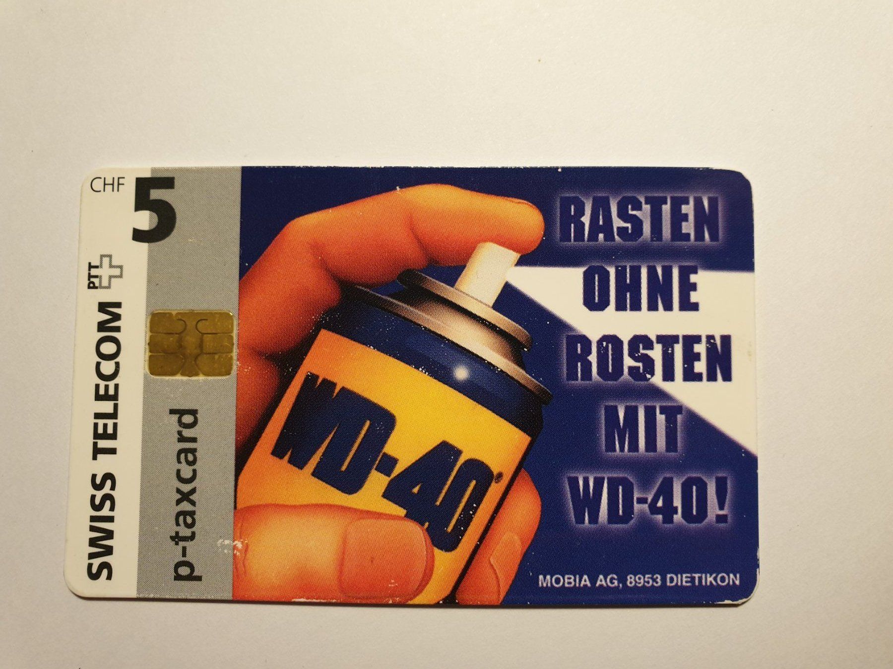 Schede telefoniche: WD-40 – Usato da Rain venduto da chesz