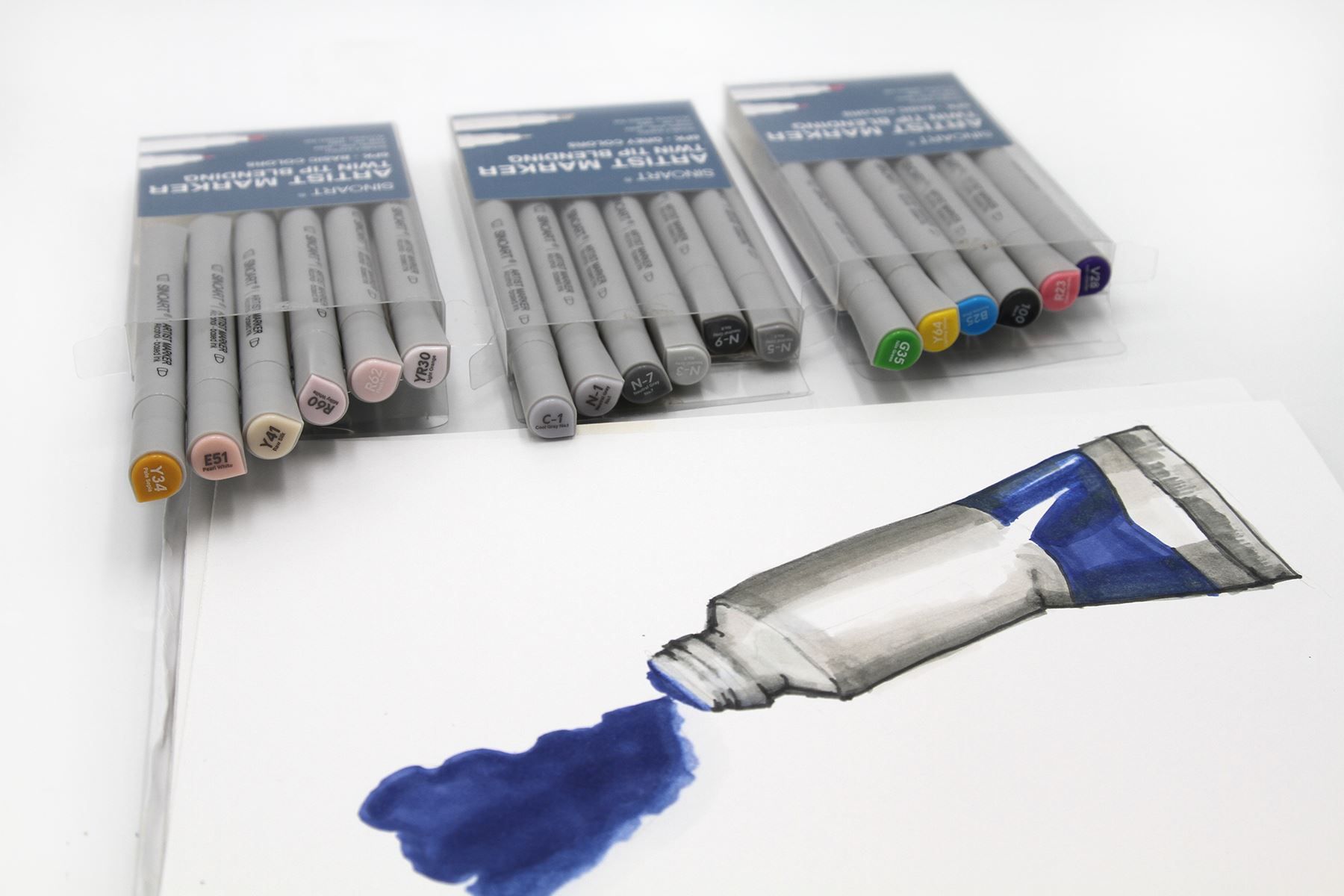 Colori: Alkoholmarker Marker Stifte Grundfarben – Nuovo e nell'imballaggio originale da Escholzmatt venduto da crazyteam