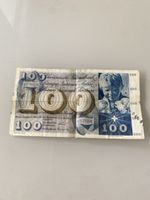 Billets 100 francs Suisse 4ème série état d'usage