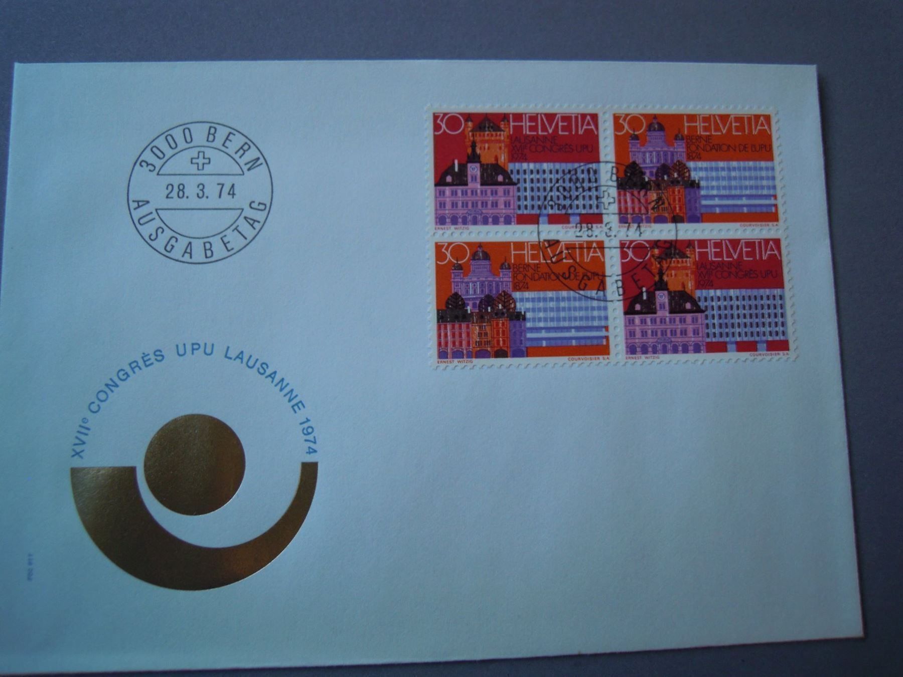 Alle Briefmarken: 1974, FDC, Weltpostkongress – Neu (gemäss Beschreibung) aus Muri b. Bern von Ricardoverkauf