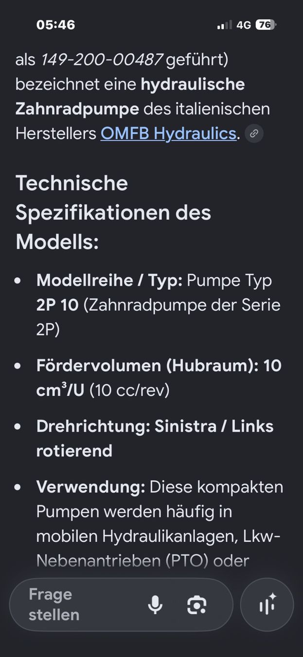Trattori: Hydraulik pumpe – Usato da Merenschwand venduto da Schaerer.