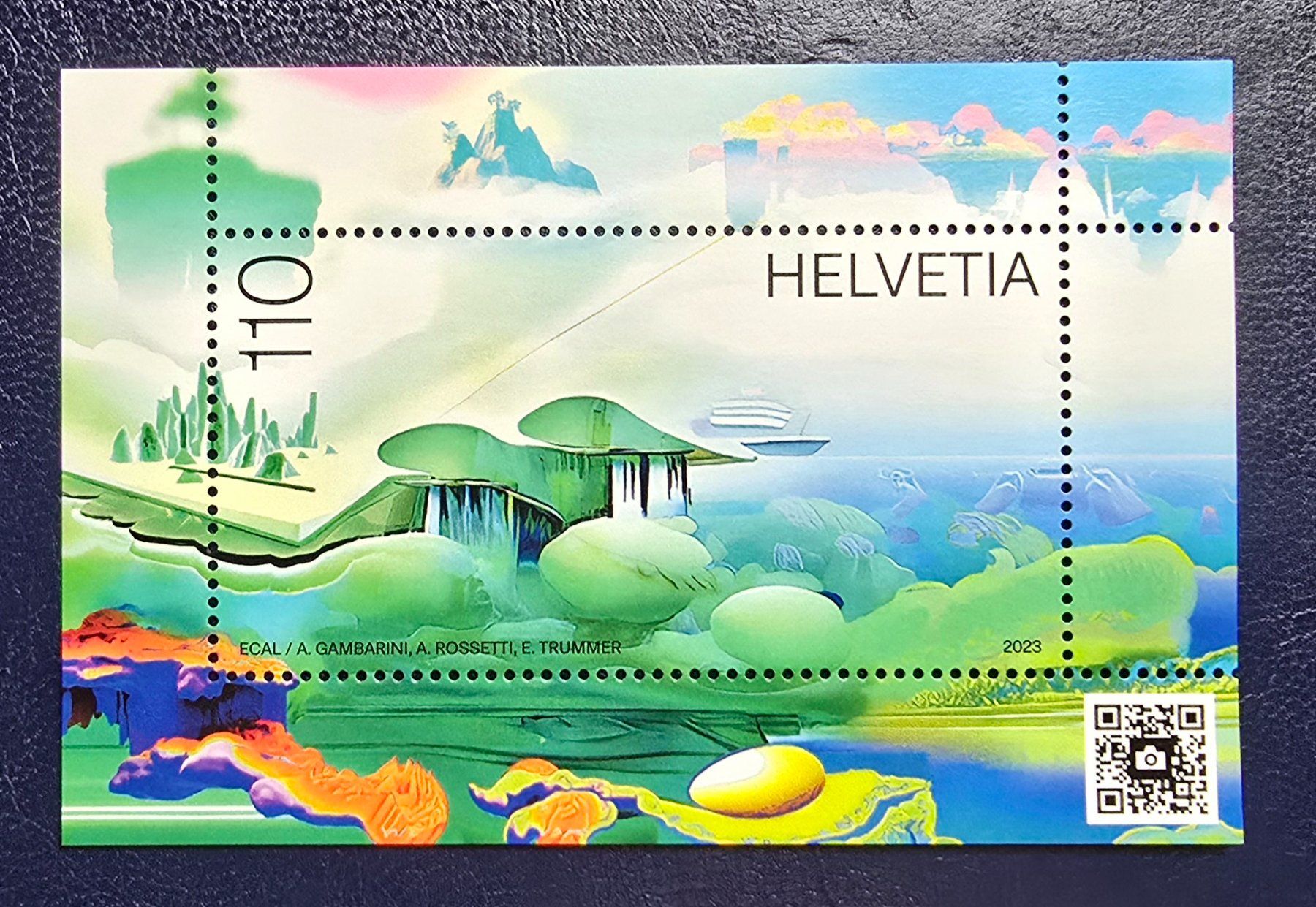 Tutti i francobolli: Schweiz-Block "Metascape" ** (2023) – Nuovo (secondo la descrizione) da Hittnau venduto da stamps_and_coins