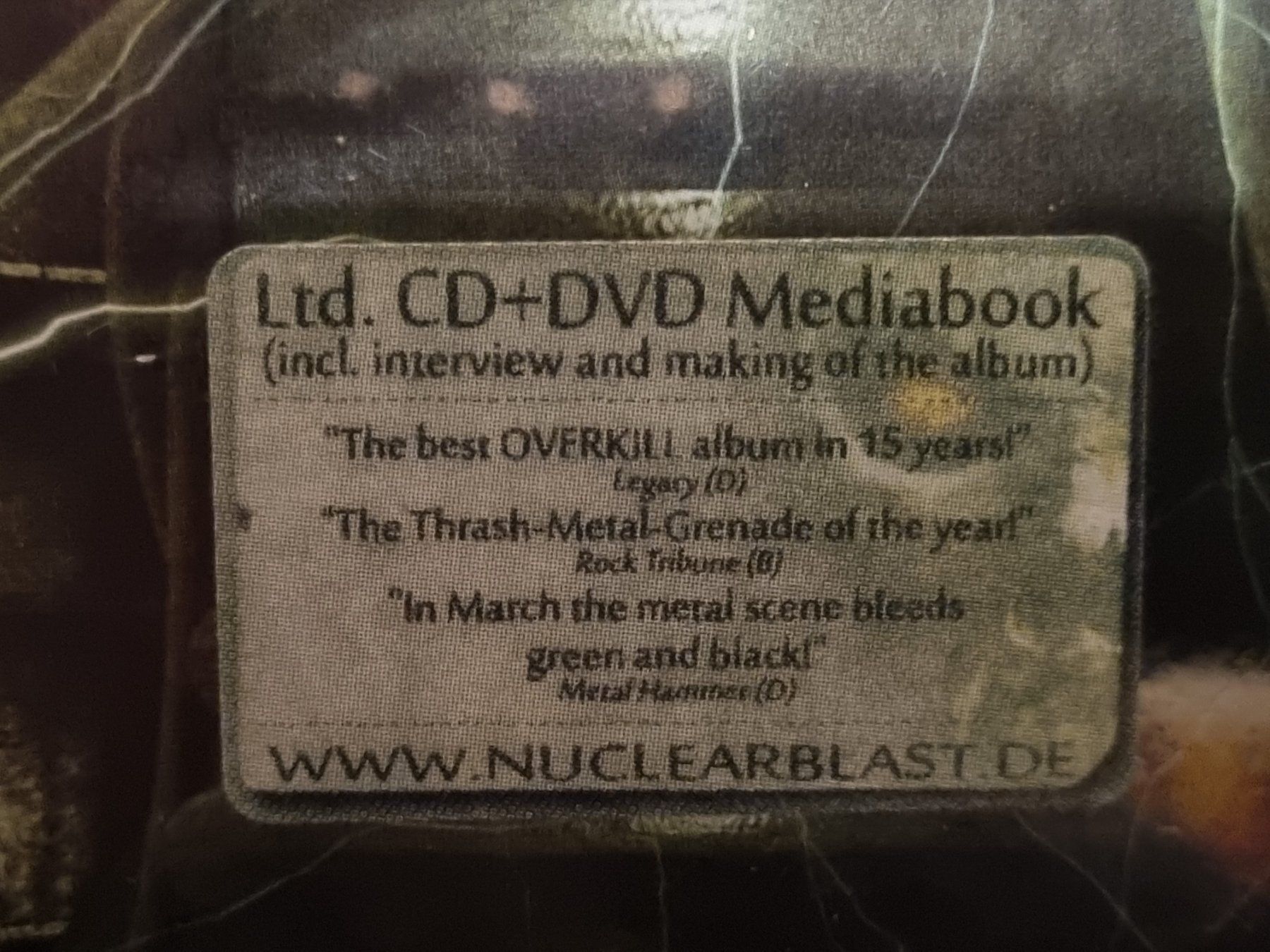 CDs: Overkill - The Electric Age - cd + dvd – Neu und originalverpackt aus Troistorrents von  2