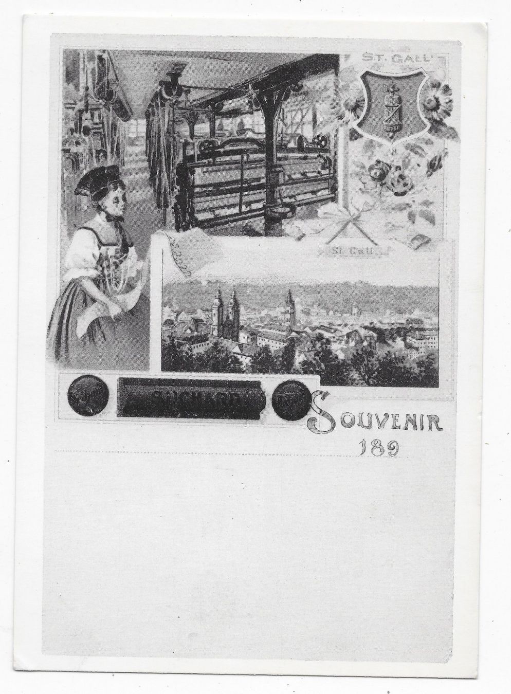 Cartoline postali: Souvenir St.Gall, Suchard – Usato da Hefenhofen venduto da Richsalz