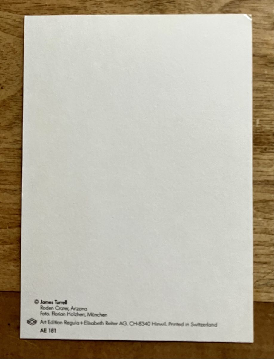 Cartoline postali: AK James Turrell – Nuovo (secondo la descrizione) da Buchs AG venduto da Allerleis 1