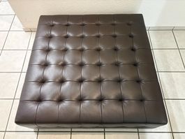 114cmx114cmx39cm echtes Leder Hocker Tisch Hocker gross