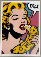 Death: Lichtenstein Banana Girl, POP Art, signiert 29/100