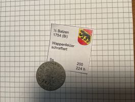 1/2 Batzen Bern selten 