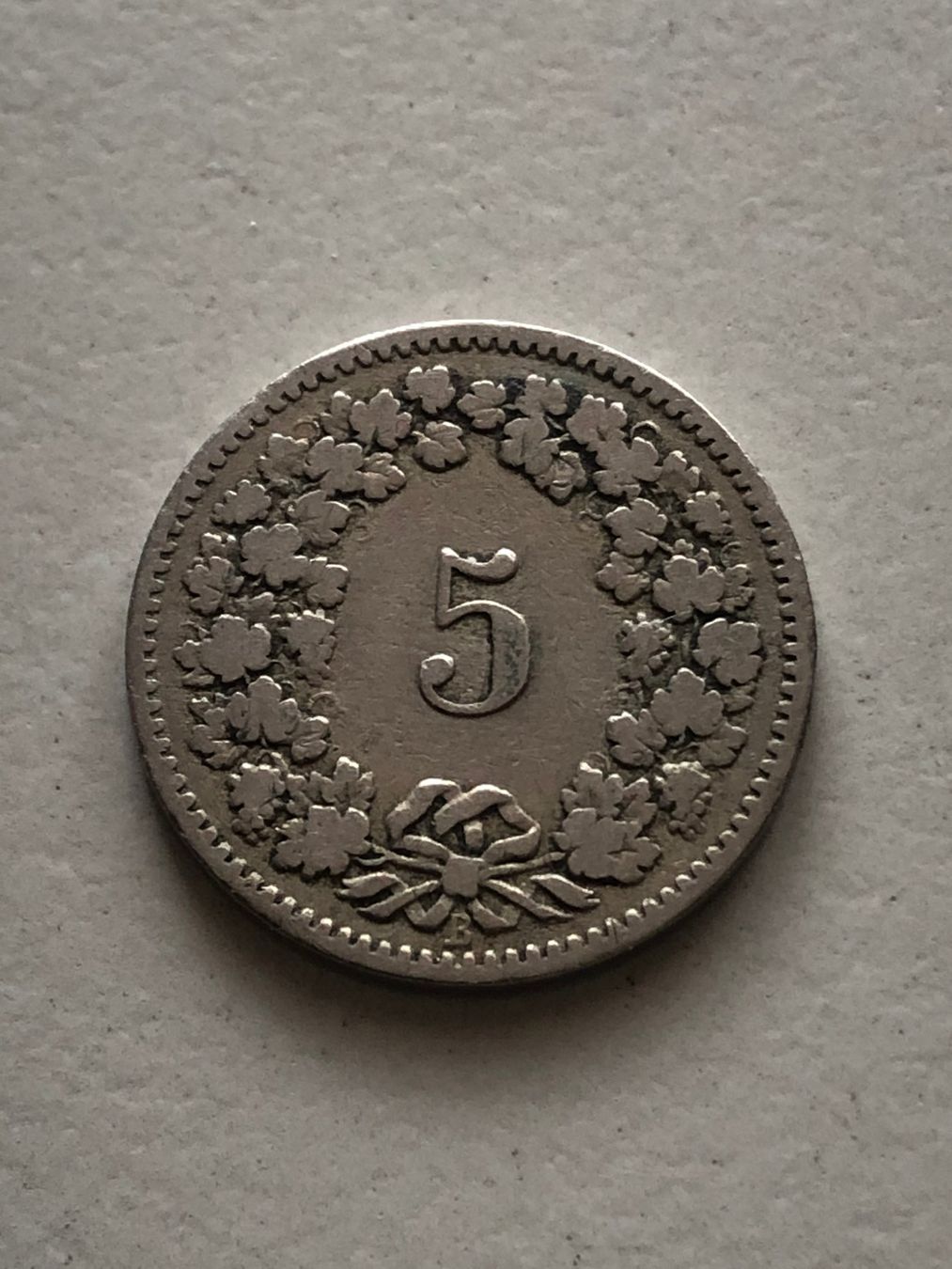 Alle Münzen: 5 Rp. 1882 – Gebraucht aus Schötz von Odpa 1