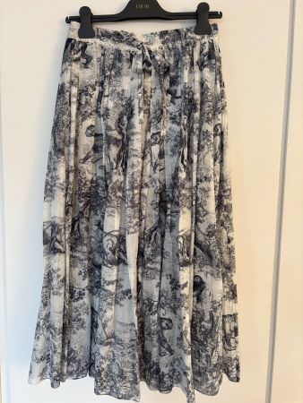 DIOR Jupe ,  mit wildlife print in feinster Baumwolle Gr. 32