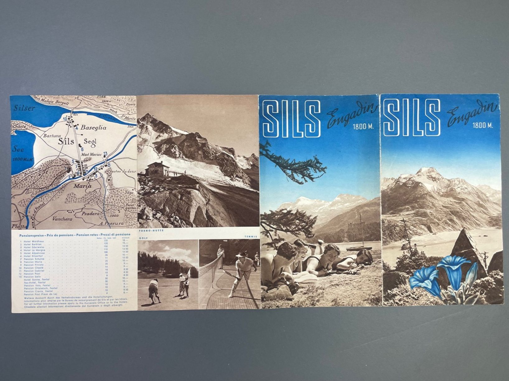 Documenti: Prospekt Sils Engadin/ Broschüre Graubünden – Usato da Luzern venduto da oh_08 2