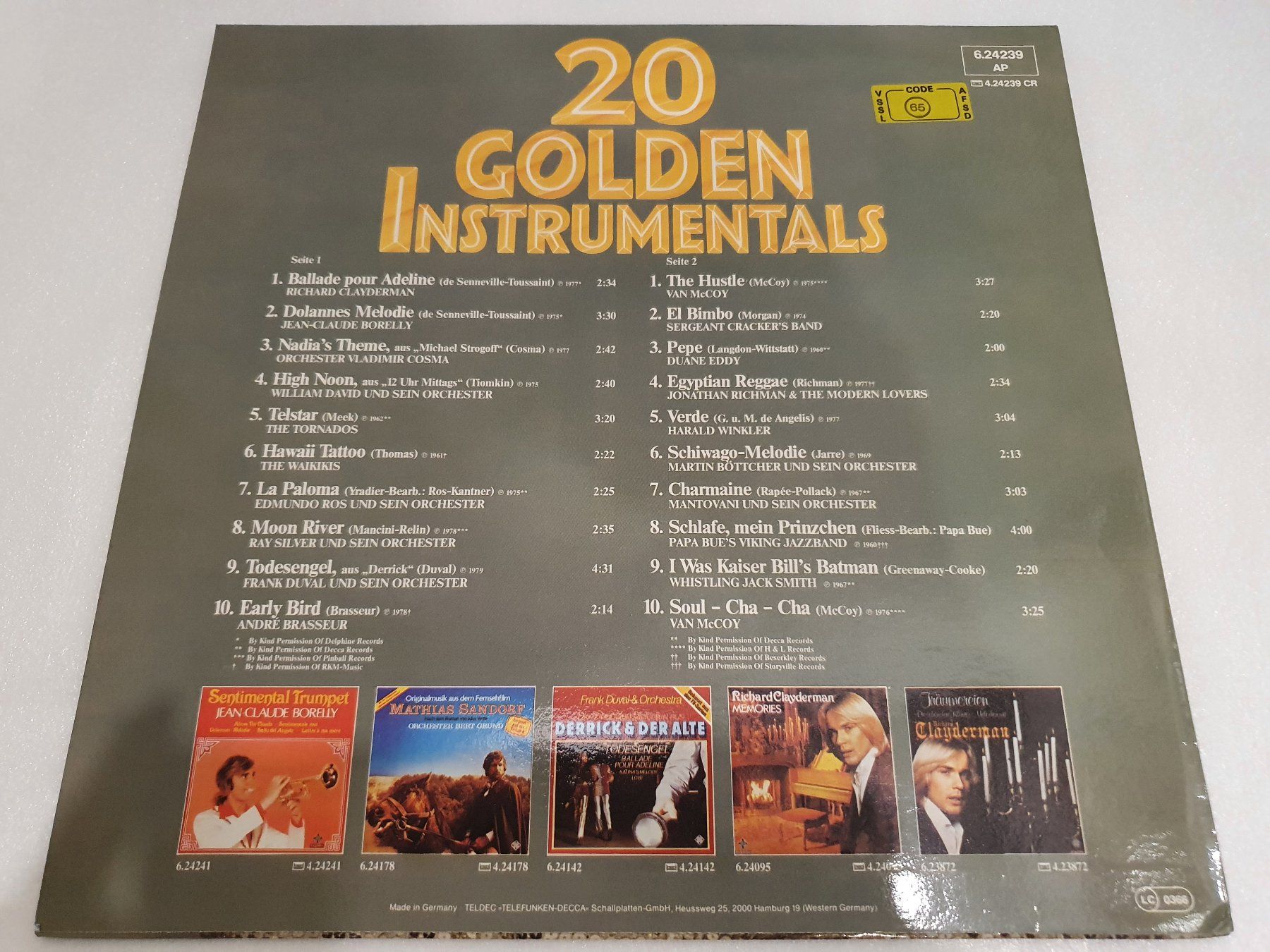 Dischi in vinile: 20 Golden Instrumentals – Usato da Uster venduto da Vinyl-Leidenschaft 1