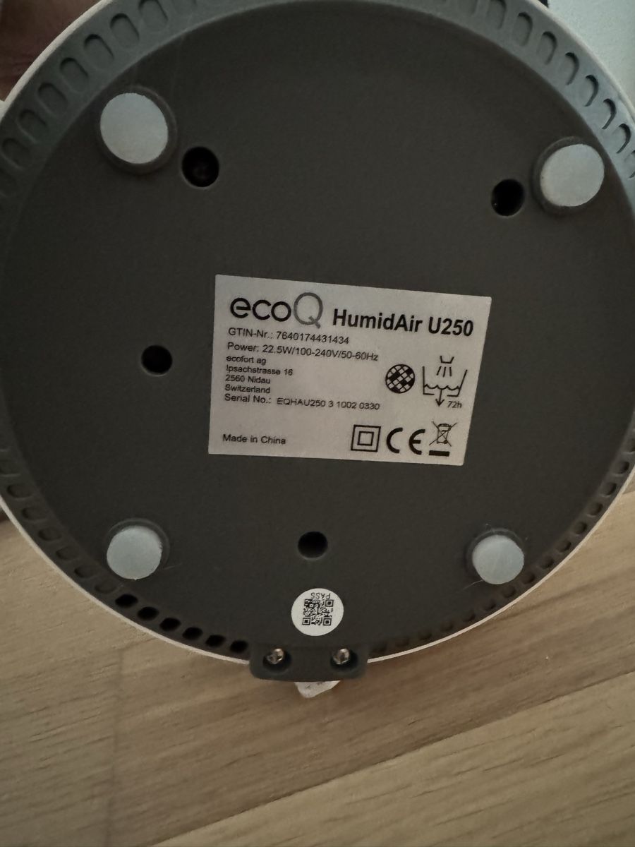 Ecofort Umidificatori d'aria: ecoQ HumidAir U250 – Nuovo (secondo la descrizione) da Boniswil venduto da LeonieP. 4