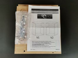 TOPESHOP Tini Artisan Nachttisch 30x30x40cm Eiche