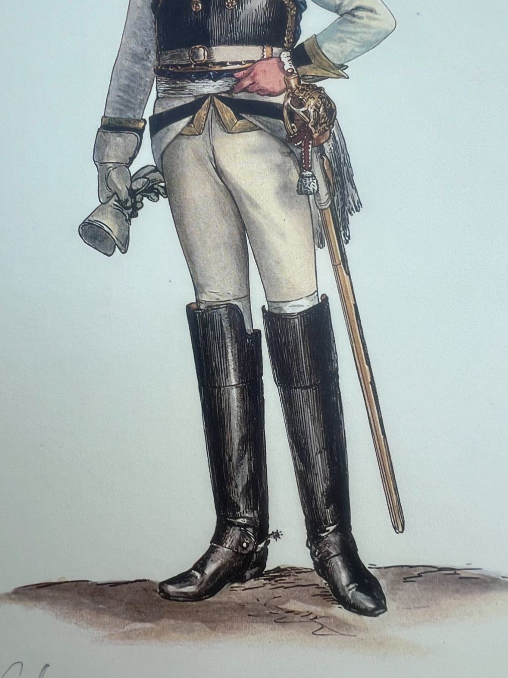 Stiche: Gravure Originale Officier Régiment de Cuirassiers No. 4 ... – Gebraucht aus Savigny von ron_q529 6