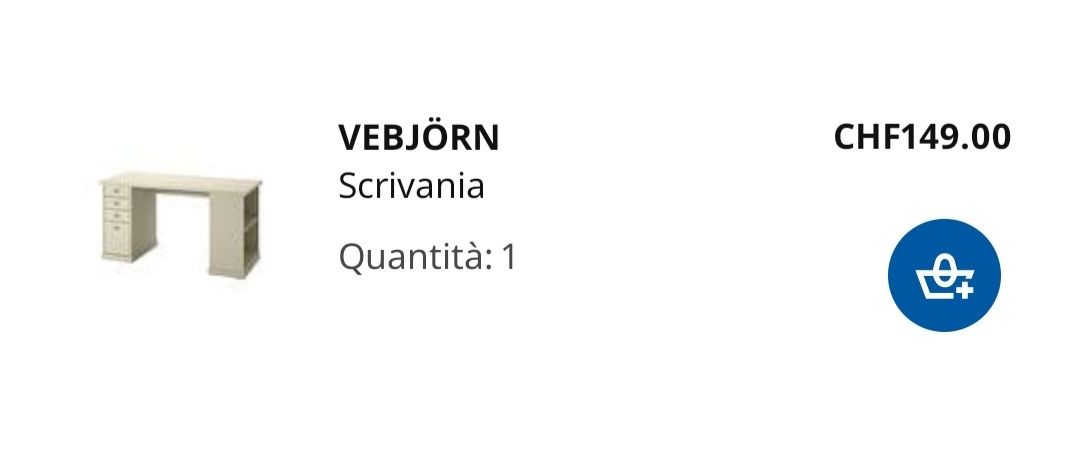 Ikea Scrivanie: Scrivania VEBJÖRN - IKEA – Usato da Bellinzona venduto da Skiley99 4