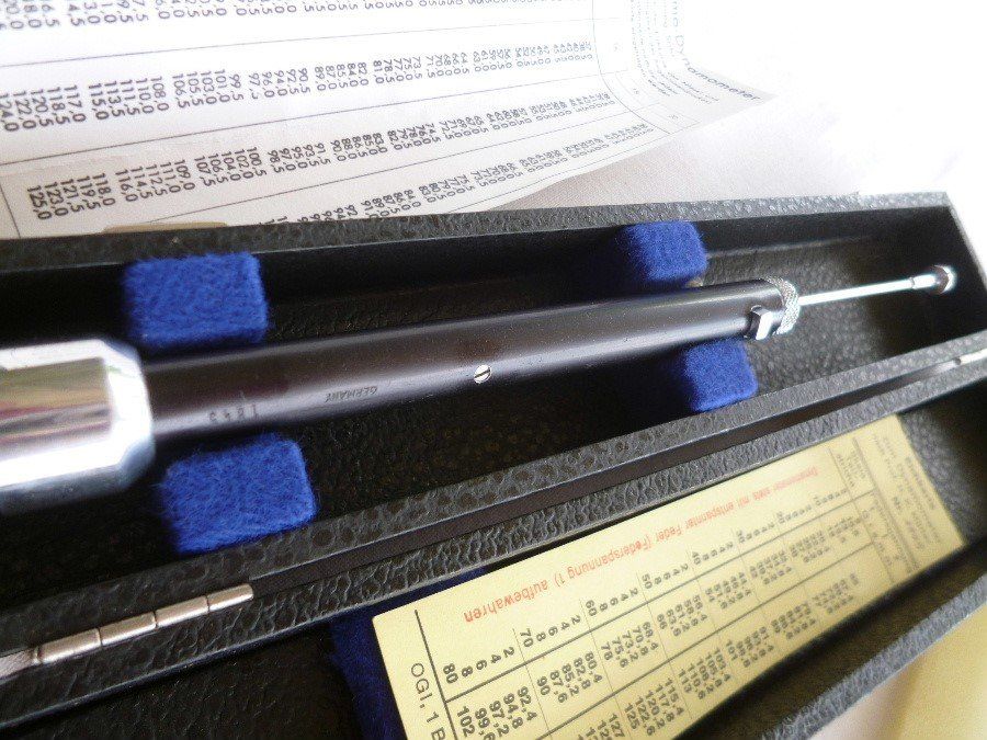 Attrezzature mediche: Eichkarte Carl Zeis Jena Ophtholmo Dynamometer H.K.Muller – Usato da Luzern venduto da antikdesign2552 1